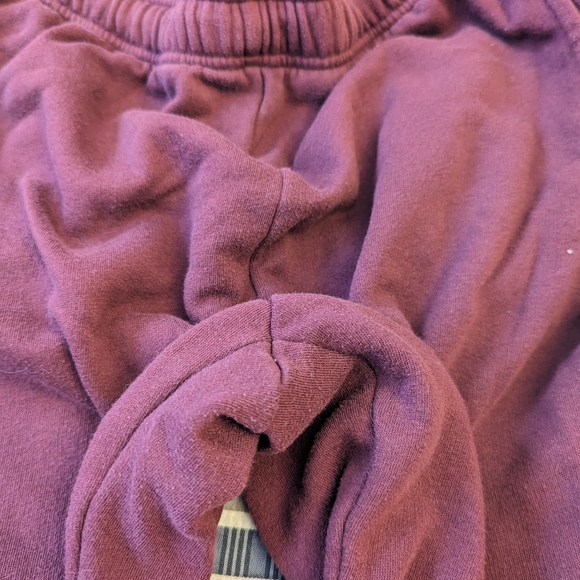 Pink Fleece Baggy Campus Sweatpants - Picture 6 of 6